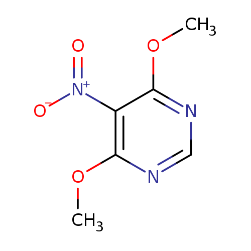 COc1ncnc(c1[N+](=O)[O-])OC