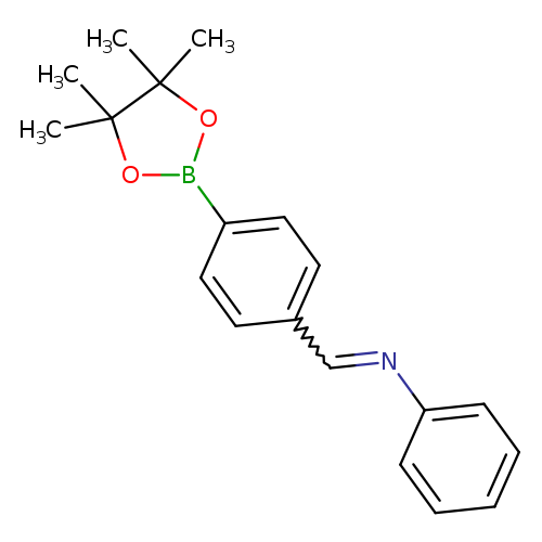 CC1(C)OB(OC1(C)C)c1ccc(cc1)C=Nc1ccccc1