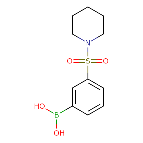 OB(c1cccc(c1)S(=O)(=O)N1CCCCC1)O