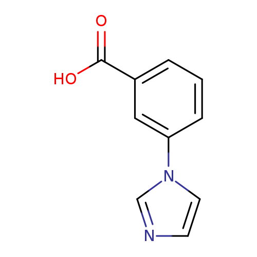 OC(=O)c1cccc(c1)n1cncc1