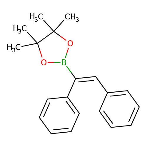CC1(C)OB(OC1(C)C)/C(=C/c1ccccc1)/c1ccccc1