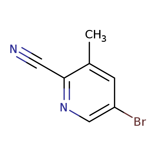 N#Cc1ncc(cc1C)Br