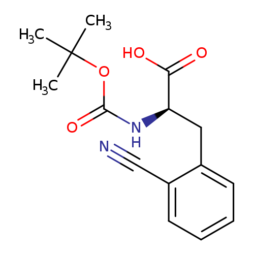 N#Cc1ccccc1C[C@H](C(=O)O)NC(=O)OC(C)(C)C
