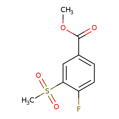 COC(=O)c1ccc(c(c1)S(=O)(=O)C)F