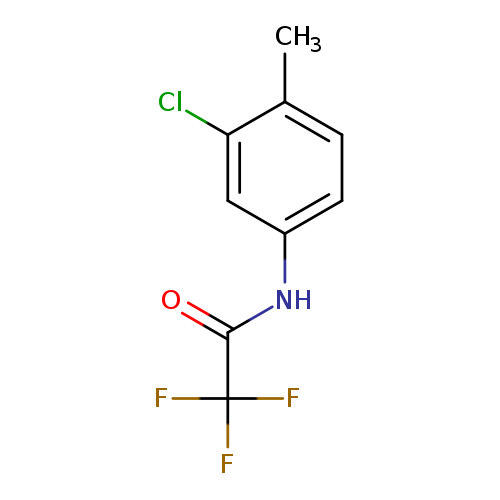 O=C(C(F)(F)F)Nc1ccc(c(c1)Cl)C