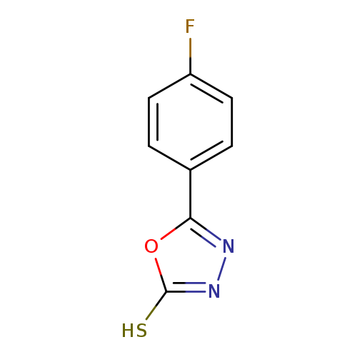 Fc1ccc(cc1)c1nnc(o1)S