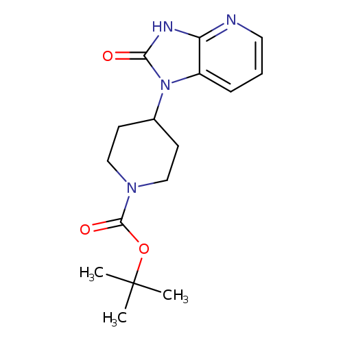 O=C(N1CCC(CC1)n1c(=O)[nH]c2c1cccn2)OC(C)(C)C