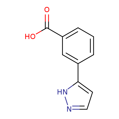 OC(=O)c1cccc(c1)c1ccn[nH]1