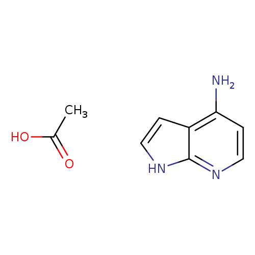 Nc1ccnc2c1cc[nH]2.CC(=O)O
