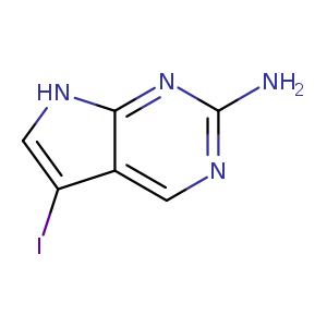 Nc1ncc2c(n1)[nH]cc2I