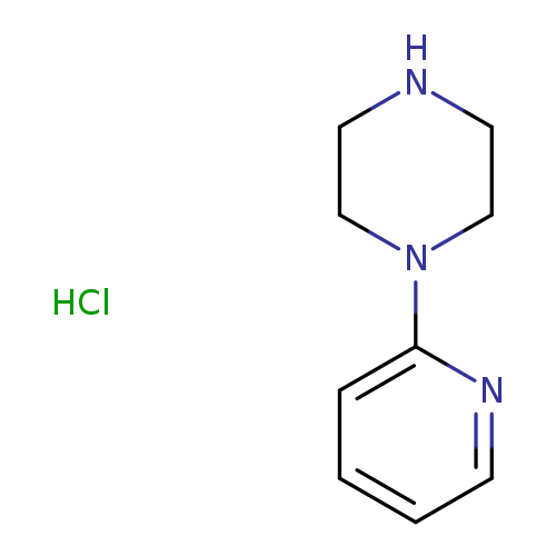 N1CCN(CC1)c1ccccn1.Cl