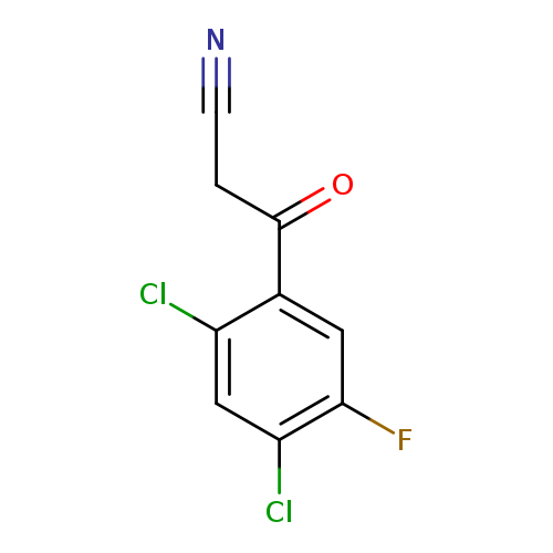Fc1cc(C(=O)CC#N)c(cc1Cl)Cl