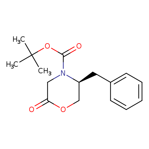 O=C(N1CC(=O)OC[C@@H]1Cc1ccccc1)OC(C)(C)C