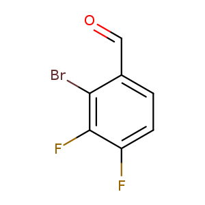 O=Cc1ccc(c(c1Br)F)F