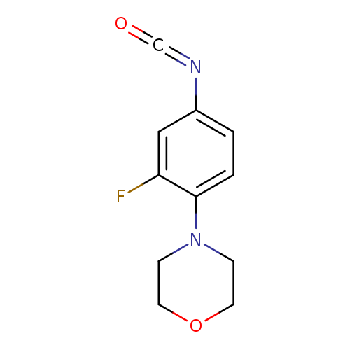 O=C=Nc1ccc(c(c1)F)N1CCOCC1