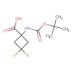 O=C(NC1(CC(C1)(F)F)C(=O)O)OC(C)(C)C