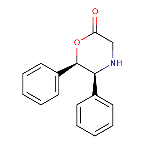 O=C1CN[C@H]([C@H](O1)c1ccccc1)c1ccccc1