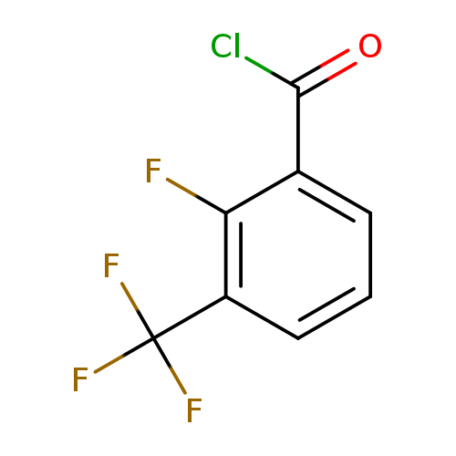 ClC(=O)c1cccc(c1F)C(F)(F)F