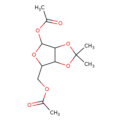 CC(=O)OCC1OC(C2C1OC(O2)(C)C)OC(=O)C