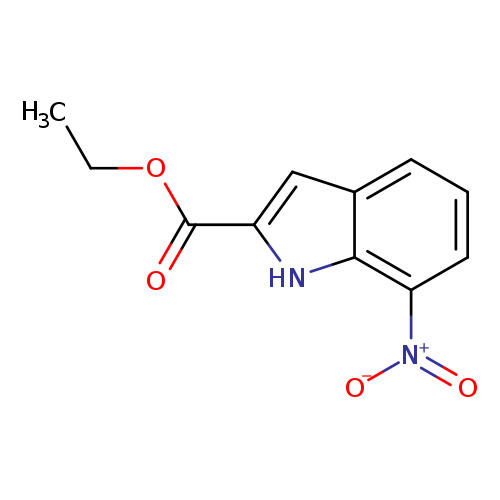 CCOC(=O)c1cc2c([nH]1)c(ccc2)[N+](=O)[O-]