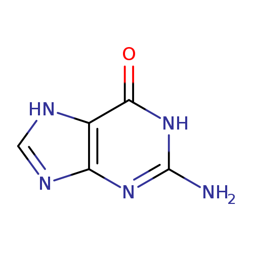 Nc1nc2nc[nH]c2c(=O)[nH]1