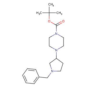 O=C(N1CCN(CC1)C1CCN(C1)Cc1ccccc1)OC(C)(C)C