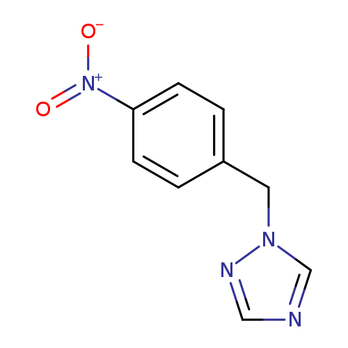 [O-][N+](=O)c1ccc(cc1)Cn1ncnc1