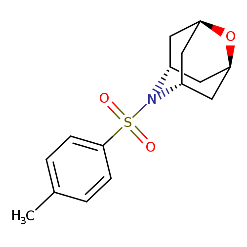 Cc1ccc(cc1)S(=O)(=O)N1[C@@H]2C[C@@H]3C[C@@H]1C[C@@H](C2)O3