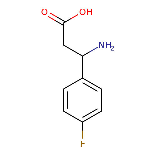 NC(c1ccc(cc1)F)CC(=O)O