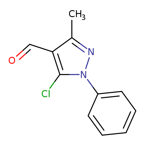 O=Cc1c(C)nn(c1Cl)c1ccccc1