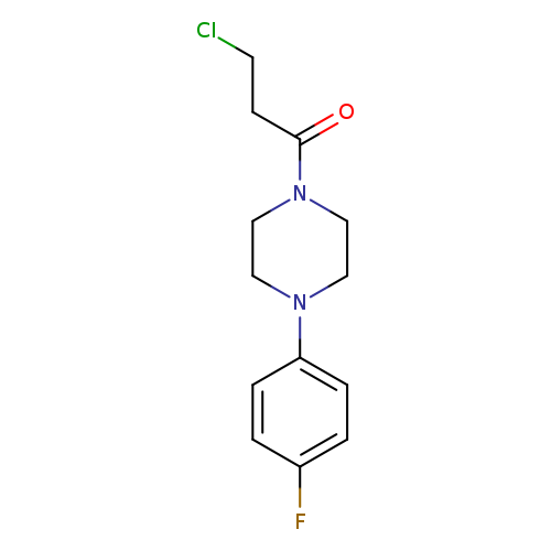 ClCCC(=O)N1CCN(CC1)c1ccc(cc1)F