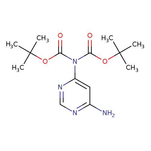 O=C(N(c1ncnc(c1)N)C(=O)OC(C)(C)C)OC(C)(C)C