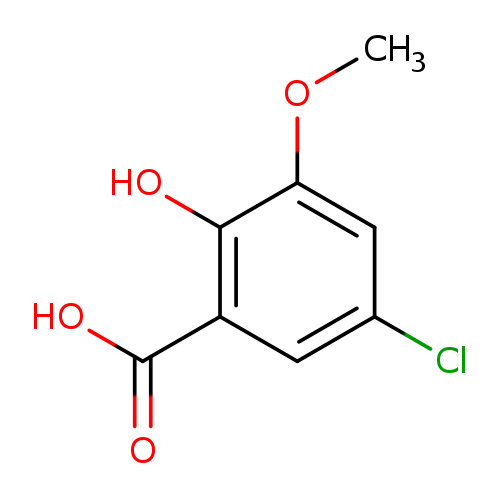 COc1cc(Cl)cc(c1O)C(=O)O