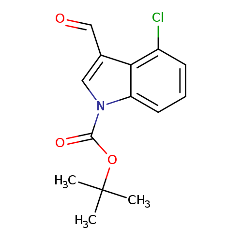 O=Cc1cn(c2c1c(Cl)ccc2)C(=O)OC(C)(C)C