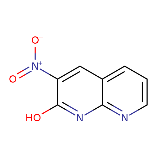 [O-][N+](=O)c1cc2cccnc2nc1O