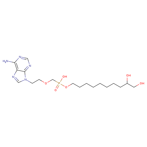 OCC(CCCCCCCCOP(=O)(COCCn1cnc2c1ncnc2N)O)O