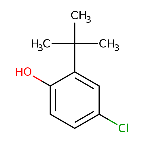 Clc1ccc(c(c1)C(C)(C)C)O