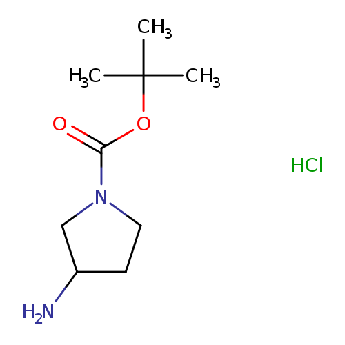 NC1CCN(C1)C(=O)OC(C)(C)C.Cl