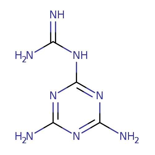 NC(=N)Nc1nc(N)nc(n1)N