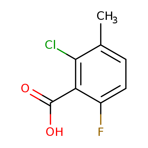 OC(=O)c1c(F)ccc(c1Cl)C