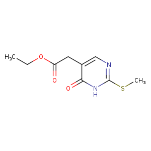 CCOC(=O)Cc1cnc([nH]c1=O)SC