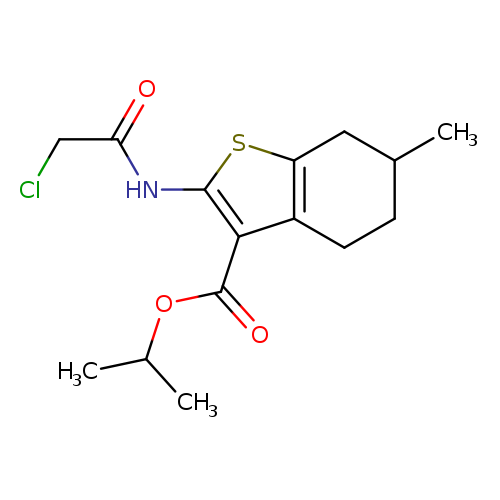 ClCC(=O)Nc1sc2c(c1C(=O)OC(C)C)CCC(C2)C