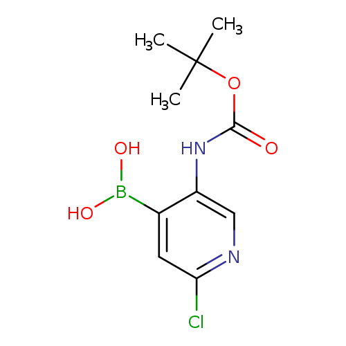 OB(c1cc(Cl)ncc1NC(=O)OC(C)(C)C)O