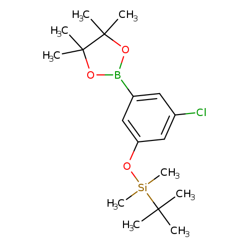 Clc1cc(cc(c1)B1OC(C(O1)(C)C)(C)C)O[Si](C(C)(C)C)(C)C