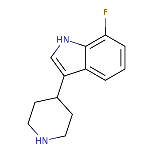 Fc1cccc2c1[nH]cc2C1CCNCC1