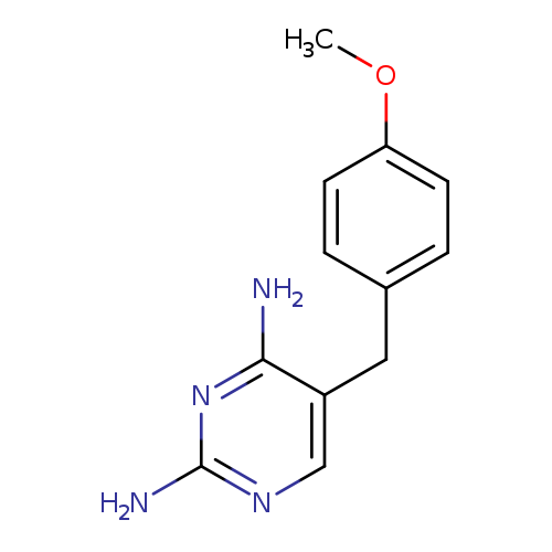 COc1ccc(cc1)Cc1cnc(nc1N)N