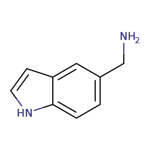 NCc1ccc2c(c1)cc[nH]2