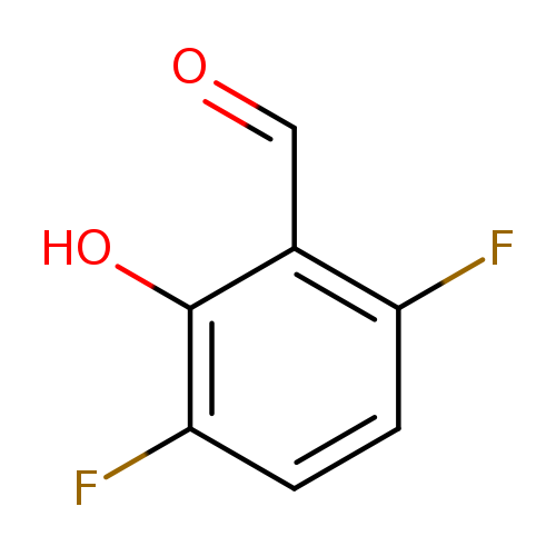 O=Cc1c(F)ccc(c1O)F