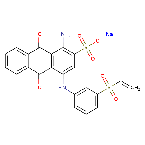 C=CS(=O)(=O)c1cccc(c1)Nc1cc(c(c2c1C(=O)c1ccccc1C2=O)N)S(=O)(=O)[O-].[Na+]