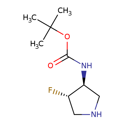 F[C@H]1CNC[C@@H]1NC(=O)OC(C)(C)C